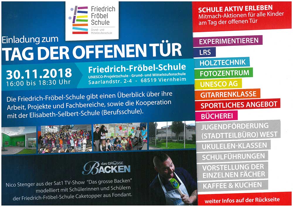 Frobelschule Offnet Ihre Turen Tag Der Offenen Tur Am 30 November Viernheim Online