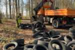 Weinheim: 150 Reifen in den Wald geworfen