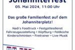 Johanniterfest am 05. Mai 2024 –  Mit den Viernheimer Schlagerstars und Nadi’s Foodtruck
