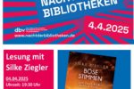 Stadtbibliothek:     Spannende Autorenlesung zur „Nacht der Bibliotheken“  – Mörderische Rache im beschaulichen Weinheim