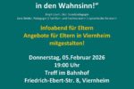 Amt für Kultur, Bildung und Soziales: „Hilfe, mein Kind treibt mich in den Wahnsinn!“ – Infoabend für Eltern lädt zum Mitgestalten ein Viernheim
