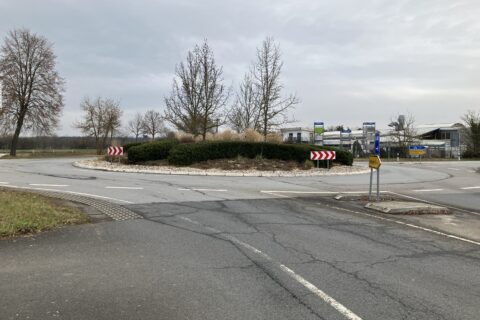 L 3110/ L 3111: Erneuerung des Kreisverkehrsplatzes bei Lampertheim/Hüttenfeld